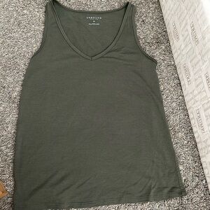 Unbound merino wool v neck tank top